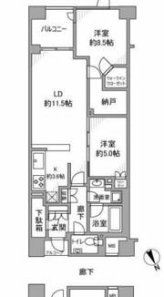 ファインレジデンス三田の間取り画像