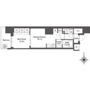 コンフォリア東新宿の間取り画像