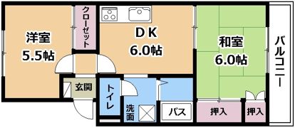 メゾンリジェールの間取り画像