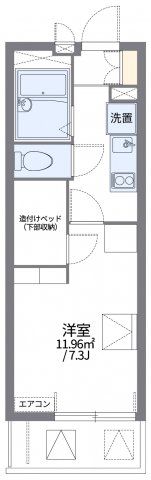 レオパレスナカダの間取り画像