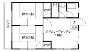 コーポさつき（空港通3）の間取り画像