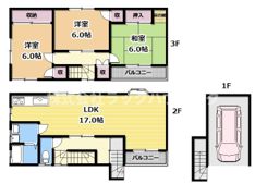 南野2丁目借家の間取り画像