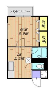 グリーンステージ 102号室の間取り画像