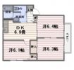 ディアス元岡 1番館の間取り画像