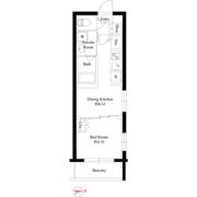 ハーモニーレジデンス新宿四谷の間取り画像