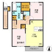 レオニール Aの間取り画像