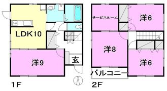 上市一戸建の間取り画像