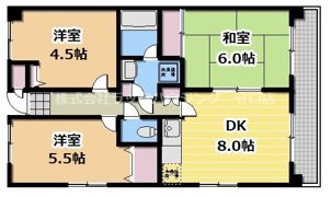 コンチネンタル太子橋の間取り画像