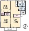 グレースフジ B棟の間取り画像