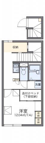 レオパレスメルベーユの間取り画像