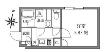 FABRIC中井due Residenceの間取り画像
