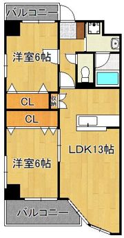 カーサベルテまつくまの間取り画像