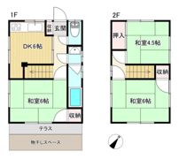 尾長東二丁目貸家 右の間取り画像