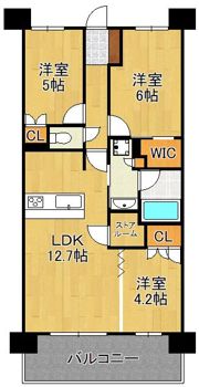 サンパーク黒崎駅レジデンス 1502号室の間取り画像