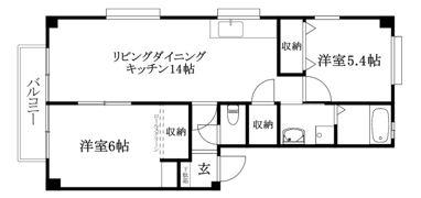 フォブール安井の間取り画像