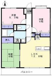 ビューフレア片町の間取り画像