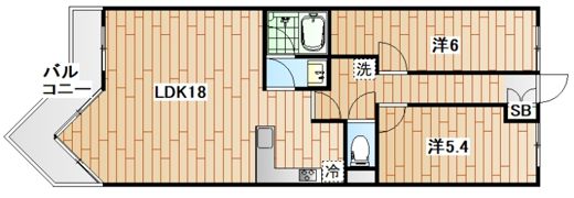 エンゼルパレスの間取り画像