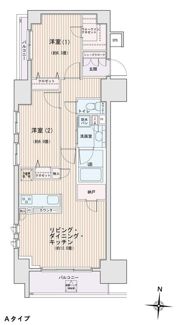 エスティメゾン錦糸町Ⅱの間取り画像