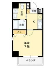 ラ・フォーレ松ヶ枝町Iの間取り画像