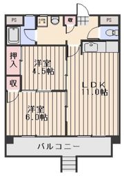 ラ・ジール東古松の間取り画像