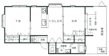 メゾンモンターニュA棟の間取り画像