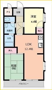 榎本第二コーポラスの間取り画像