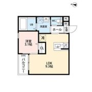 CRASTINE弥次ヱ町4丁目A棟の間取り画像