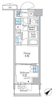 パークアクシス品川南大井パークフロントの間取り画像