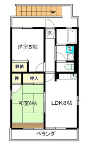 サンハイツの間取り画像