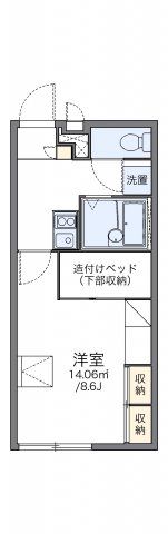 レオパレスEast auk Ⅲの間取り画像