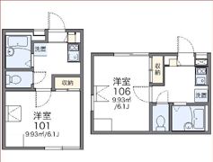 レオパレス豊の間取り画像