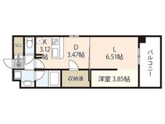 ライフメント平和大通りの間取り画像