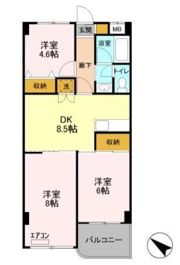 フロントアイランドハイツの間取り画像