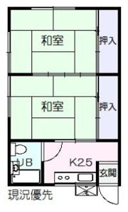 新田アパートの間取り画像