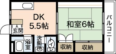 第5上安ビルの間取り画像