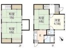 H貸家の間取り画像