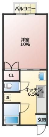 さつま町 1K アパートの間取り画像