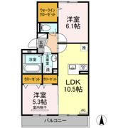 ハピネス江越の間取り画像