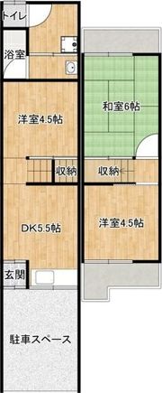 岸和田テラス②の間取り画像