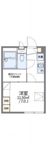 レオパレスウェルストンⅠの間取り画像