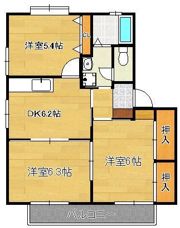 サンスカイエールA・B・Cの間取り画像