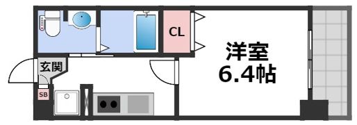 プレサンスNEO長堂アウローラの間取り画像
