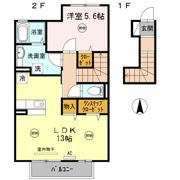アムール林 B棟の間取り画像