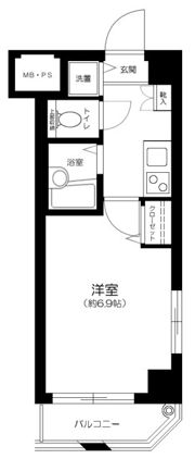 セントパレス南大井の間取り画像