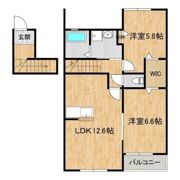 シャルメ・ドミールBの間取り画像