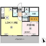 D-ROOM須屋（トリシア）の間取り画像