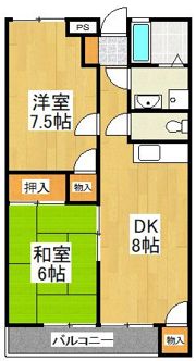 山和ハイツⅠの間取り画像