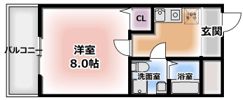 サン・ルモンド岡山手の間取り画像