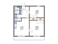 レオパレスエスポワールⅠの間取り画像