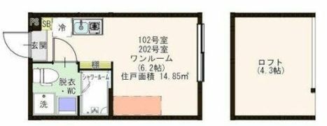 ハーモニーテラス上石神井関町の間取り画像
